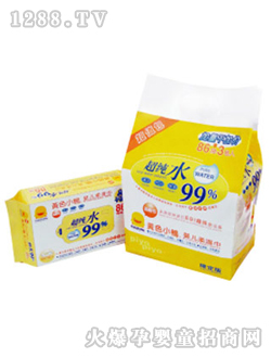 黃色小鴨嬰兒柔濕巾86抽
