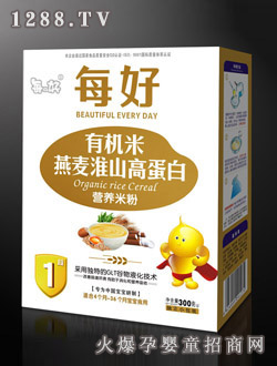 每好1段有機米燕麥淮山高蛋白營養米粉