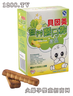 貝因美營養磨牙棒(果蔬)138g