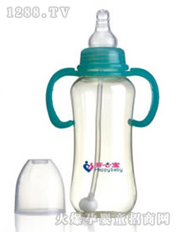 開心寶綠色奶瓶KXB-8205