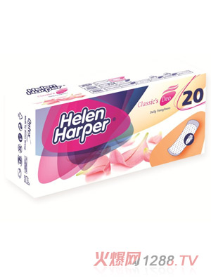 HelenHarper普通狀清香型衛生護墊20片