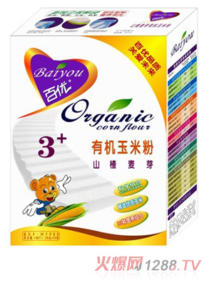 百優山楂麥芽有機玉米粉3段