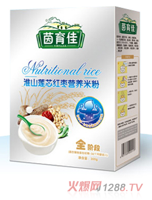 茵育佳淮山蓮心紅棗營養米粉