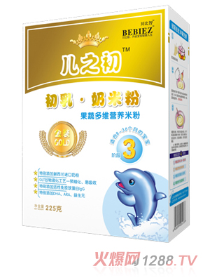 貝比智果蔬多維營養米粉盒裝225g3段