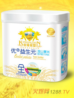 金盾愛嬰優+益生元淮山薏米米粉