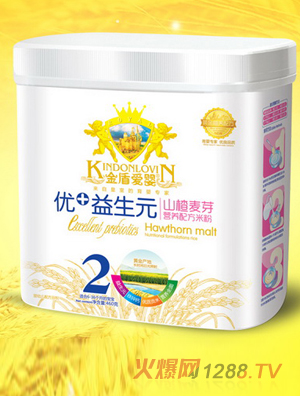 金盾愛嬰優+益生元山楂麥芽米粉