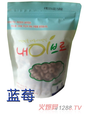 韓國原裝進口藍莓味粗糧甜甜圈