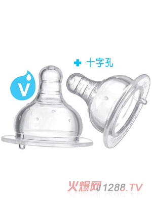 愛樂寶5優仿真母乳寬口奶嘴V