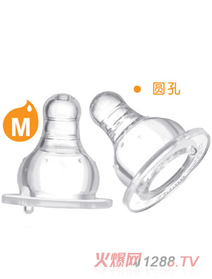 愛樂寶5優仿真母乳標口奶嘴2件裝M