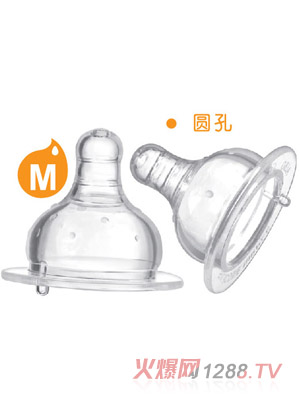愛樂寶5優仿真母乳寬口奶嘴M