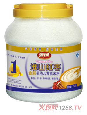 澳貝健金裝淮山紅棗營養米粉1段