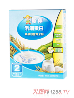 每伴乳清蛋白高蛋白營養米粉（2段包裝）