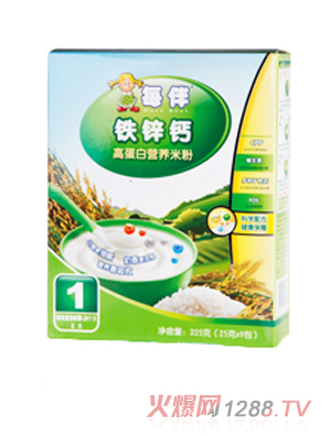 每伴鐵鋅鈣高蛋白營養米粉（1段）