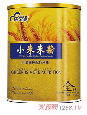 樂貝姿鈣鐵鋅小米米粉全段桶裝