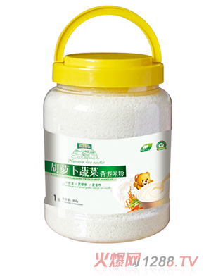 貝比世家胡蘿卜蔬菜營養米粉