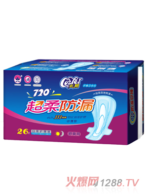 爽期超柔防漏舒爽網護翼衛生巾