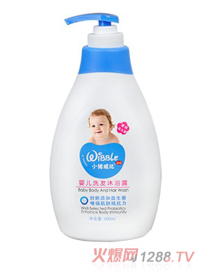 小豬威比嬰兒洗發沐浴露500ml