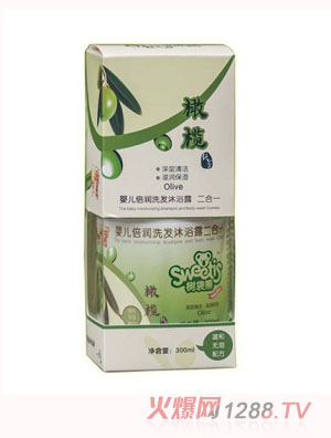 樹袋熊橄欖嬰兒倍潤洗發沐浴露二合一300ml