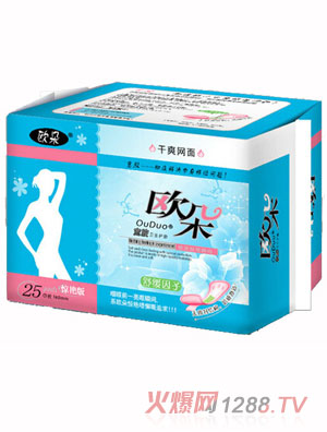 歐朵干爽網面25片護墊