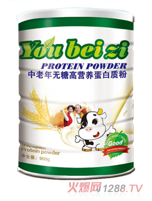 優貝滋中老年無糖高營養蛋白質粉