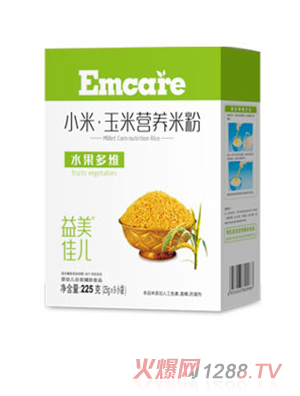 益美佳兒水果多維小米玉米營養米粉