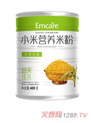 益美佳兒水果多維小米營養米粉