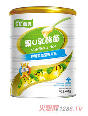 GV寶貝果U乳酸菌冰糖雪梨營養米粉