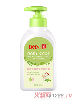 貝璽嬰幼兒薄荷洗發沐浴露