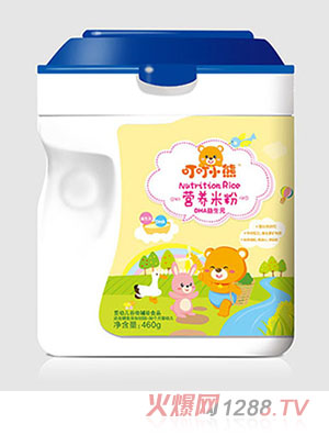 叮叮小熊營養米粉桶裝-DHA+益生元