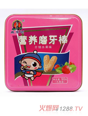 威爾頓什錦水果味營養磨牙棒