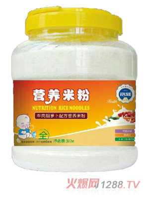 銘雅牛肉胡蘿卜營養米粉800g桶裝