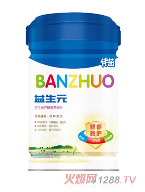 伴茁益生元益生元護暢營養米粉聽裝460g