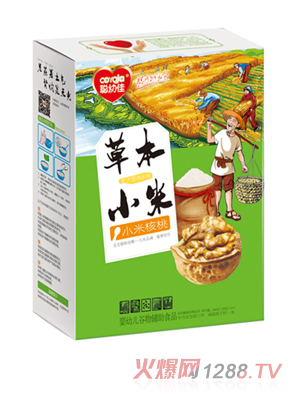 聰幼佳草本小米配方營養米粉-小米核桃 盒裝