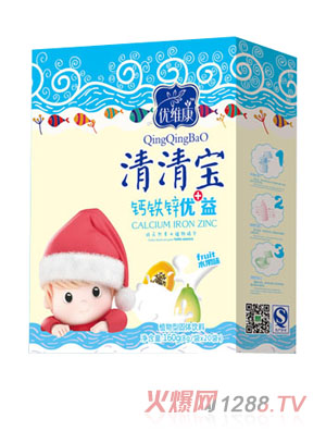 優維康鈣鐵鋅優+益清清寶盒裝