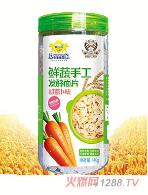 金盾愛嬰鮮菜手工發酵面片胡蘿卜味