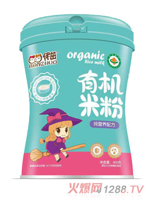 伴茁有機米粉-純營養配方罐裝