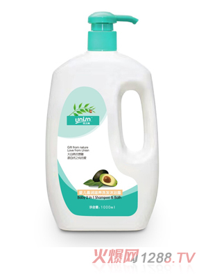 優之純嬰兒盈潤滋養洗發沐浴露1000ml