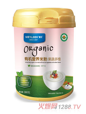 唯氏有機營養米粉果蔬多維罐裝