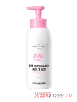 杜芬幼芽倍護嬰兒柔泡洗發沐浴露