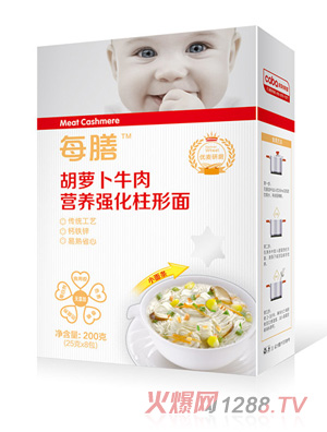 每膳胡蘿卜牛肉營養強化柱形面
