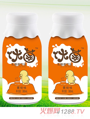 優菌乳酸菌飲品黃桃味瓶裝380ml