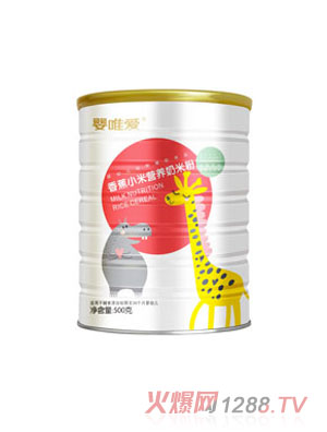 嬰唯愛香蕉小米營養奶米粉