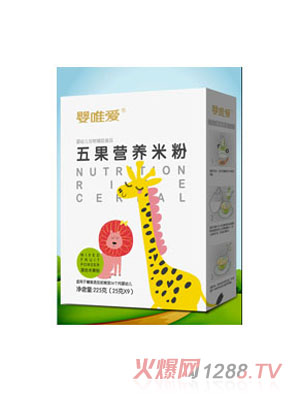 嬰唯愛五果營養米粉225g