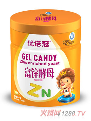 優諾冠富鋅酵母凝膠糖果