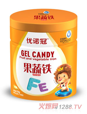 優諾冠果蔬鐵凝膠糖果
