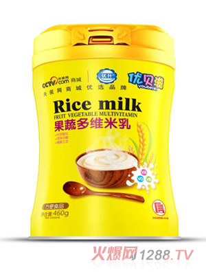 優貝滋果蔬多維米乳罐裝