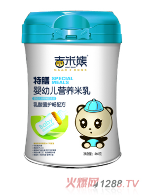 吉米熊特膳嬰幼兒營養米乳-乳酸菌護暢配方 桶裝