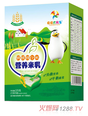 央央大風車營養米乳（鈣鐵鋅小米）盒裝