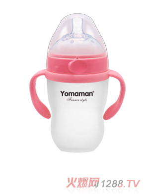 優秀媽咪廣口徑母乳硅膠奶瓶240ml