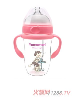 優秀媽咪進口Tritan廣口徑仿母乳奶瓶260ml